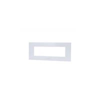 Placca Vetro T1-Art 8007BL-1 7P Bianco