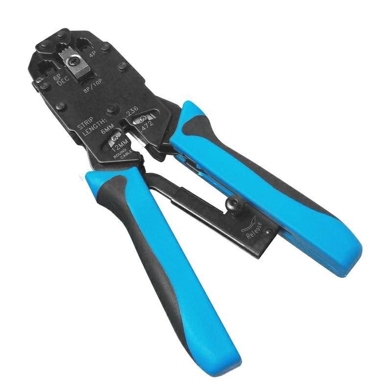 Professional Crimping Tool for RJ11, RJ12 and RJ45 with