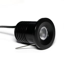 PUNTO LUCE LED 4W NERO CREE 12V 3000K