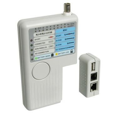 Cable Tester RJ11/12/45 BNC and USB
