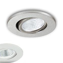 INCASSO LED POLARIS NIKEL TONDO 3W 300LM 4000K 6,6X5,7CM