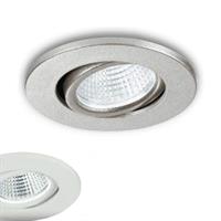 INCASSO LED POLARIS NIKEL TONDO 3W 300LM 4000K 6,6X5,7CM