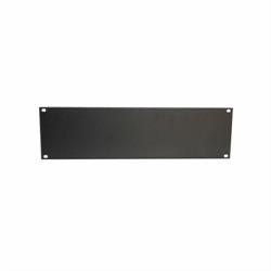 Blank Panel 3U, Black RAL 9005