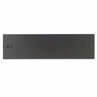 Screw Less Blank Panel 3U, Black RAL 9005