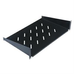 Fixed Shelf 1U 350 mm, Black RAL 9005